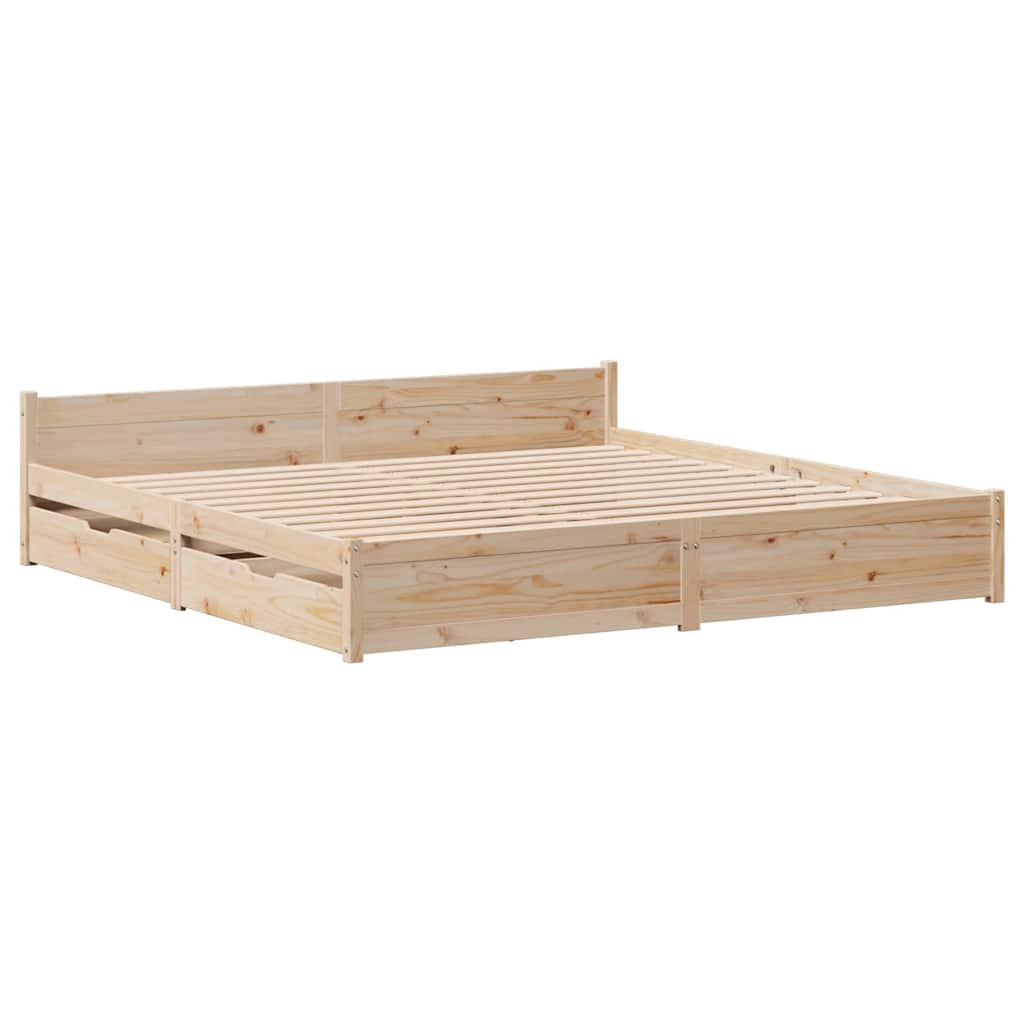 Sengeramme uten madrass 160x200 cm heltre furu