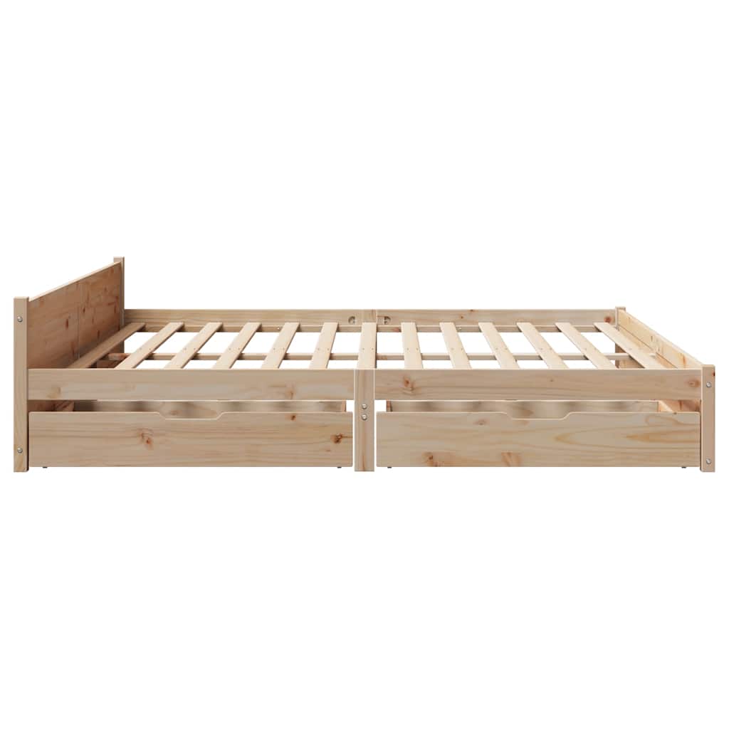 Sengeramme uten madrass 160x200 cm heltre furu