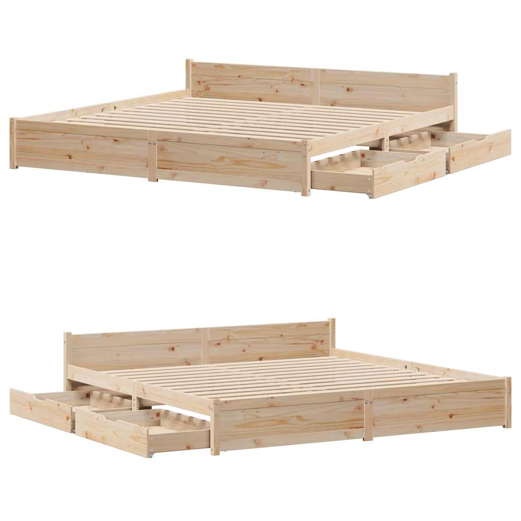 Sengeramme uten madrass 160x200 cm heltre furu