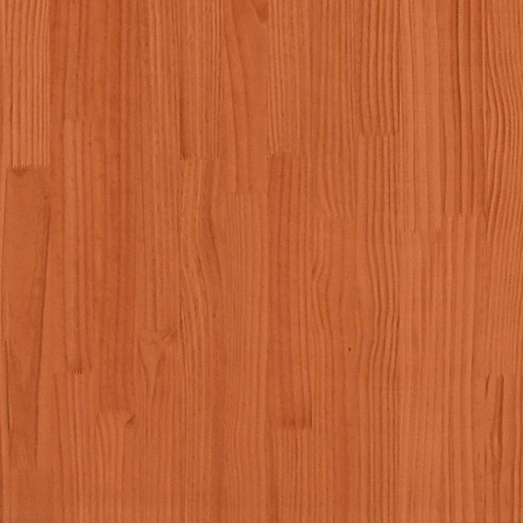 Sengeramme uten madrass voksbrun 90x190 cm heltre furu