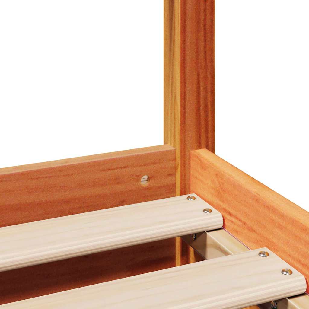 Sengeramme uten madrass brun 135x190 cm heltre furu