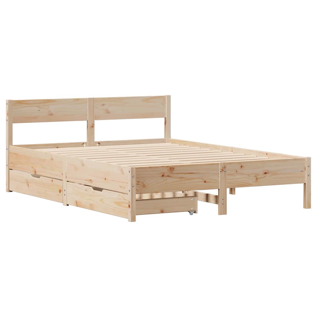 Sengeramme uten madrass 120x190 cm heltre furu
