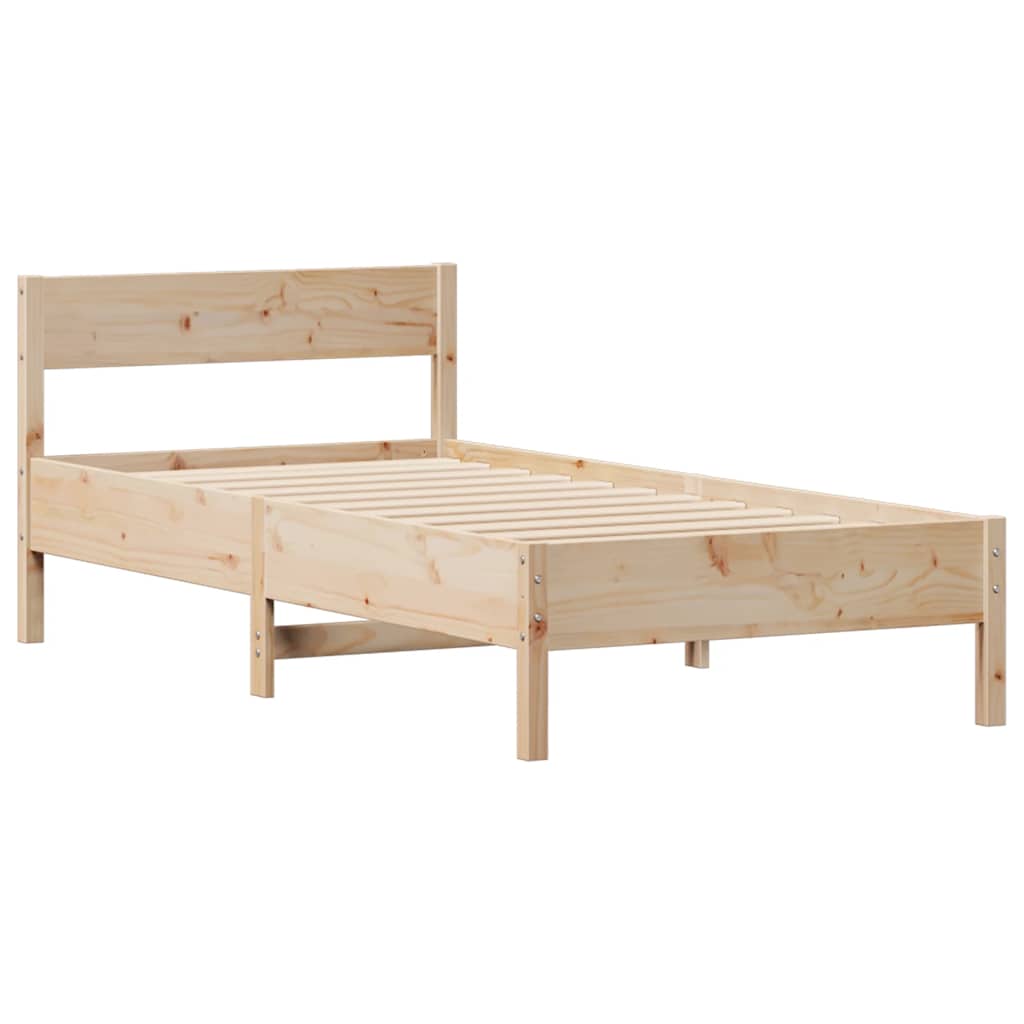 Sengeramme uten madrass 75x190 cm heltre furu