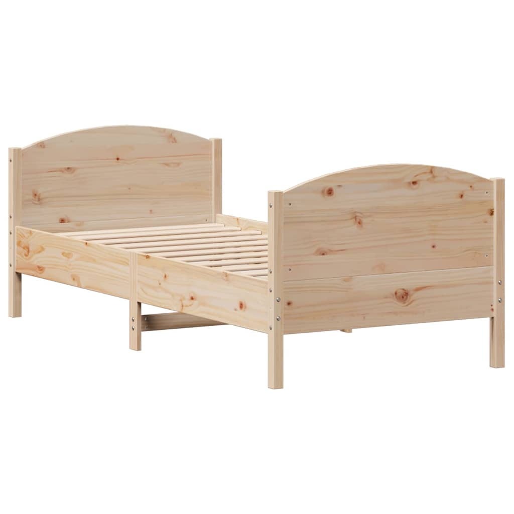 Sengeramme uten madrass 75x190 cm heltre furu