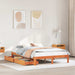 Sengeramme med skuffer brun 140x190 cm heltre furu