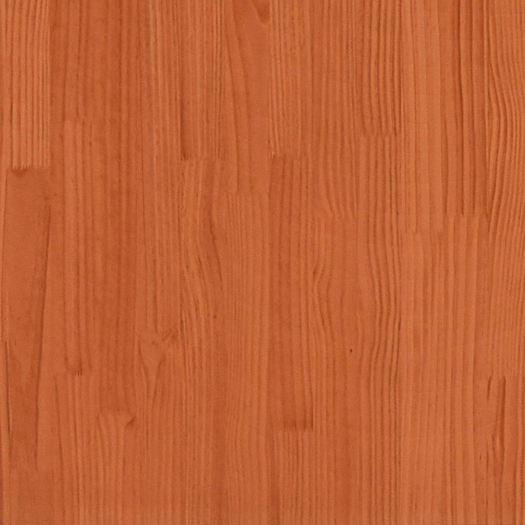 Sengeramme med skuffer voksbrun 100x200 cm heltre furu