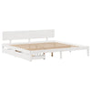 Sengeramme med skuffer hvit 180x200 cm heltre furu