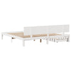 Sengeramme med skuffer hvit 180x200 cm heltre furu