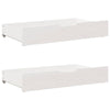 Sengeramme med skuffer hvit 180x200 cm heltre furu