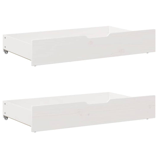 Barnesengeramme med skuffer svart 90x200 cm heltre furu