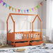 Barnesengeramme med skuffer 80x170 cm heltre furu