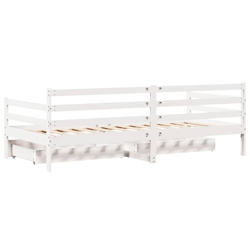 Dagseng med skuffer 80x200 cm heltre furu