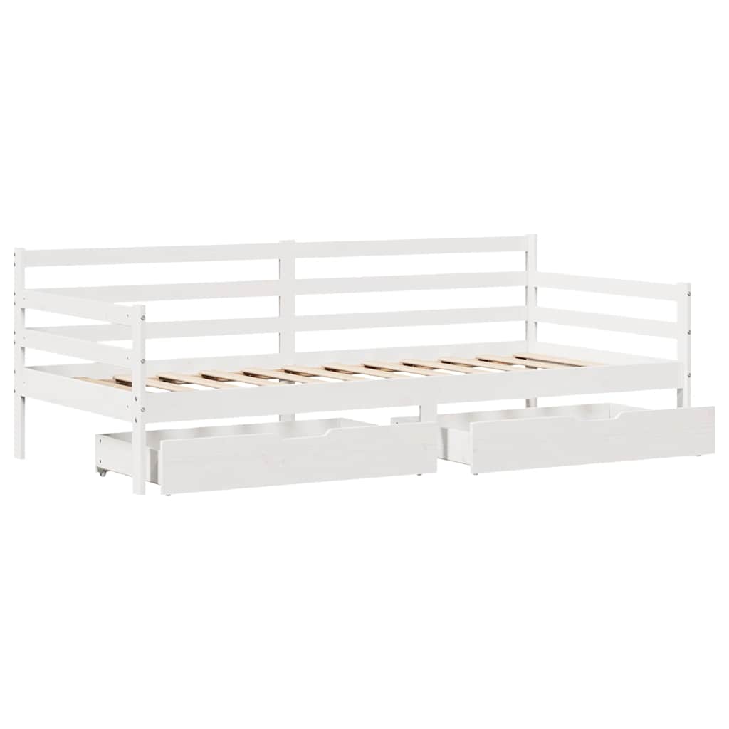 Dagseng med skuffer 80x200 cm heltre furu