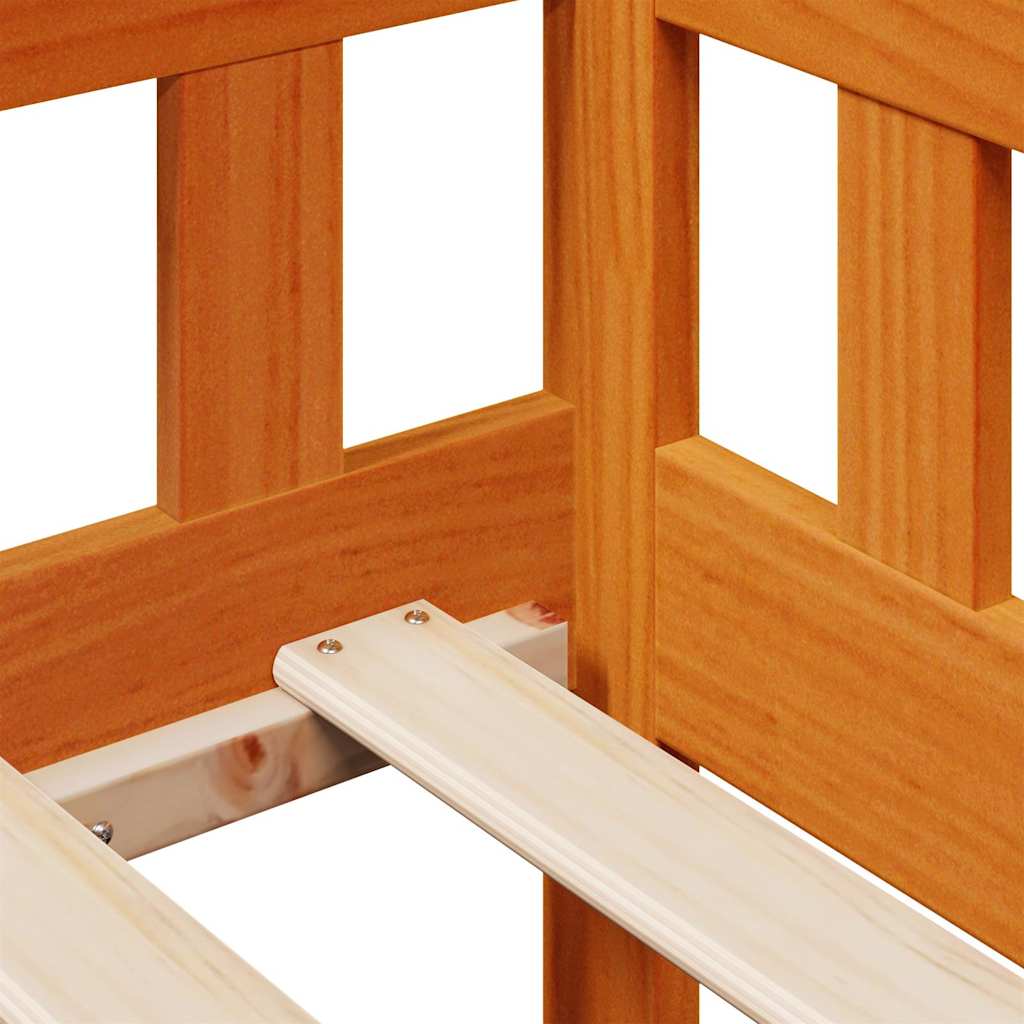 Dagseng med skuffer uten Madrass voksbrun 90x200 cm heltre