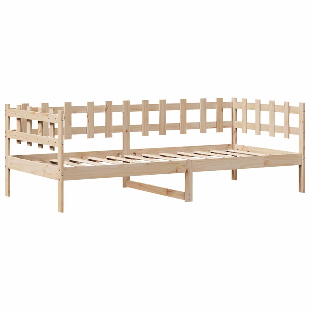 Dagseng med skuffer 90x190 cm heltre furu vidaXL