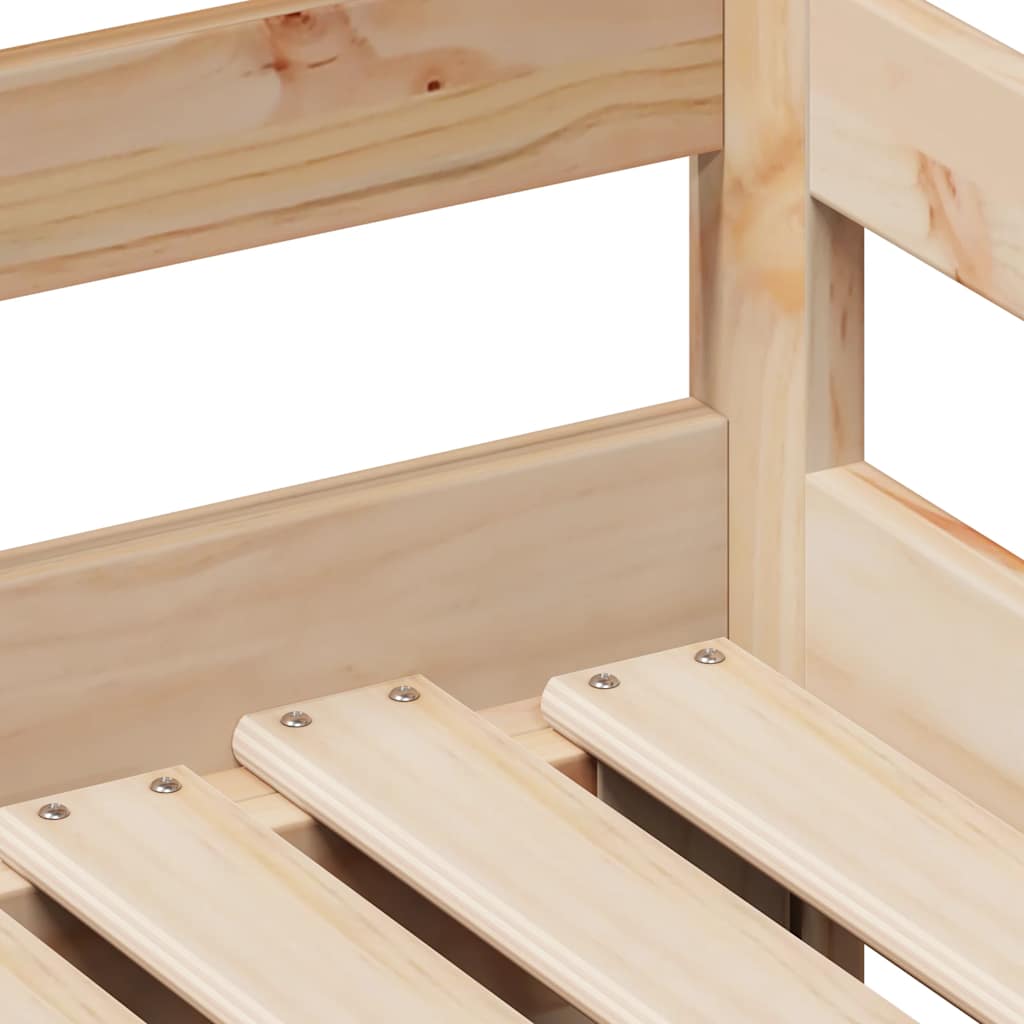 Uttrekkbar dagseng med skuffer uten madrass 80x200 cm