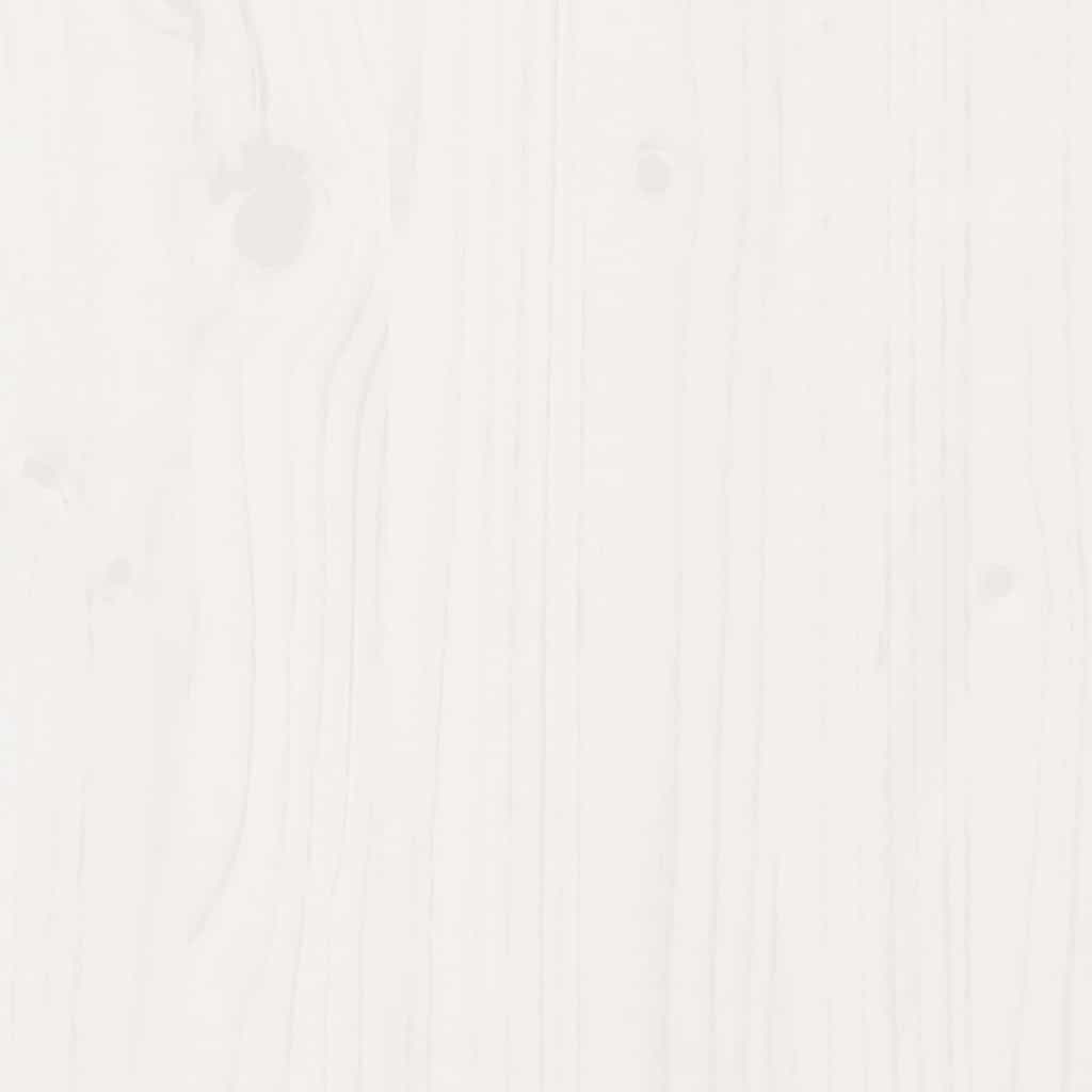 Uttrekkbar dagseng med skuffer uten madrass hvit 90x190 cm