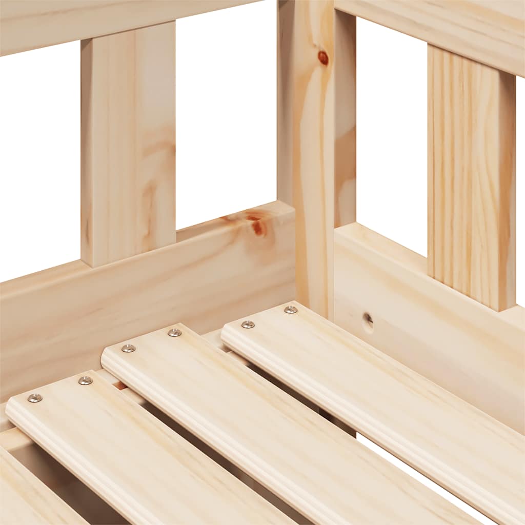 Uttrekkbar dagseng med skuffer uten madrass 80x200 cm