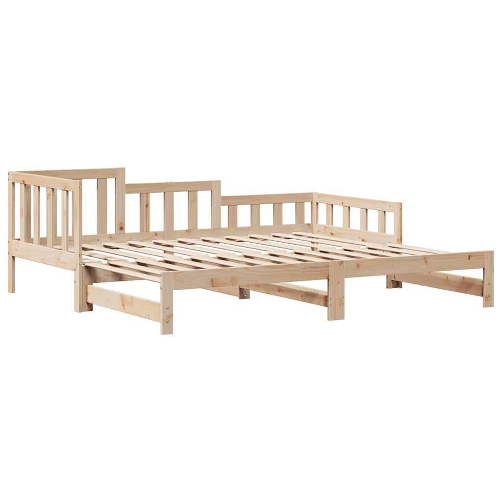 Uttrekkbar dagseng med skuffer uten madrass 90x200 cm