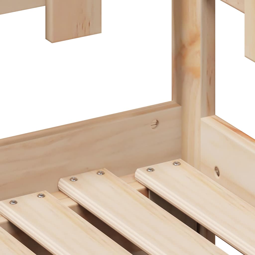 Uttrekkbar dagseng med skuffer uten madrass 90x200 cm