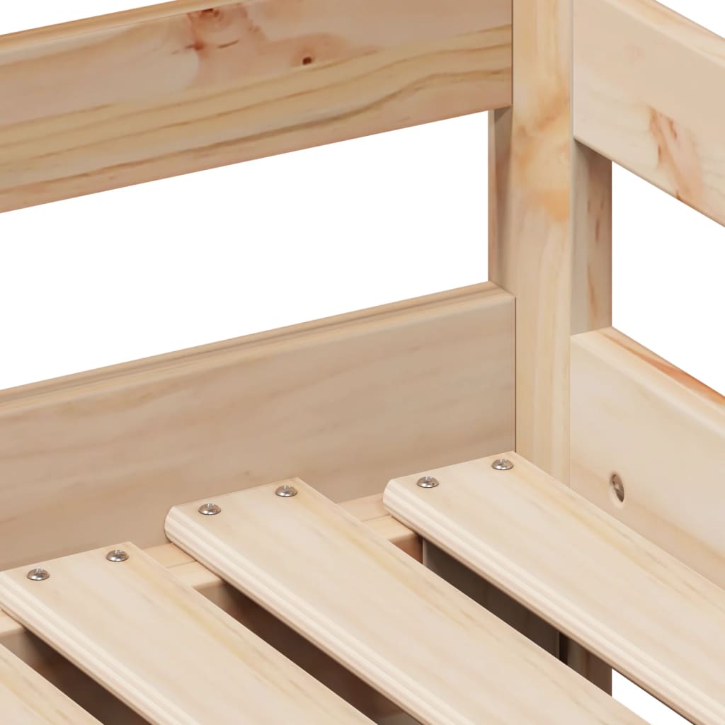 Uttrekkbar dagseng med skuffer 90x200 cm heltre furu