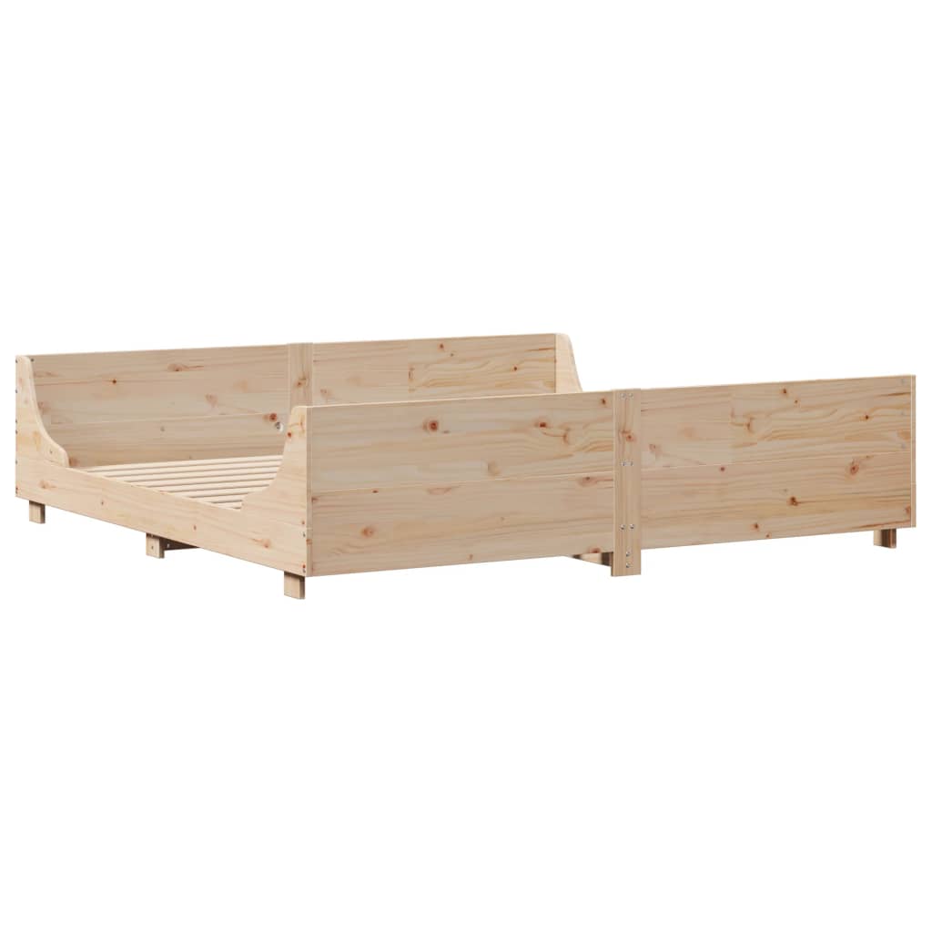 Sengeramme uten madrass 180x200 cm heltre furu