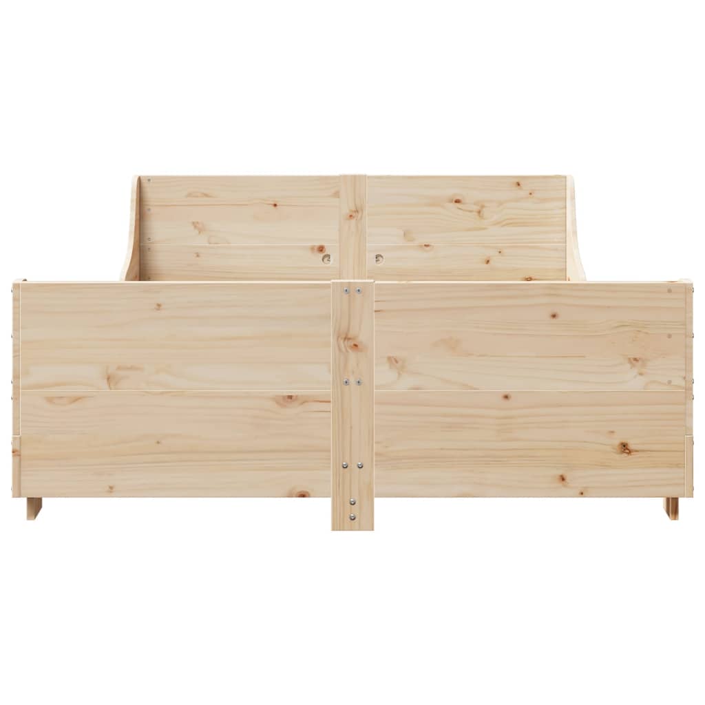 Sengeramme uten madrass 150x200 cm heltre furu