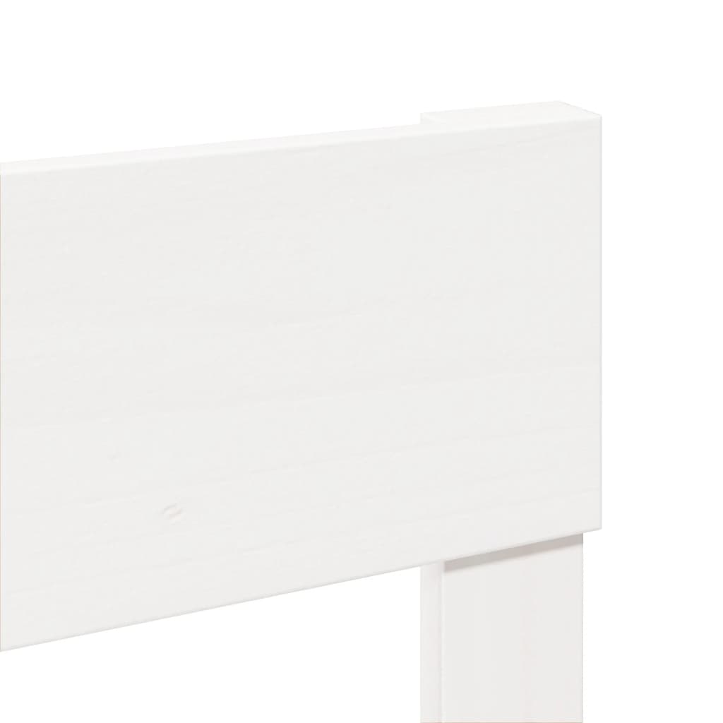 Sengeramme uten madrass hvit 140x200 cm heltre furu