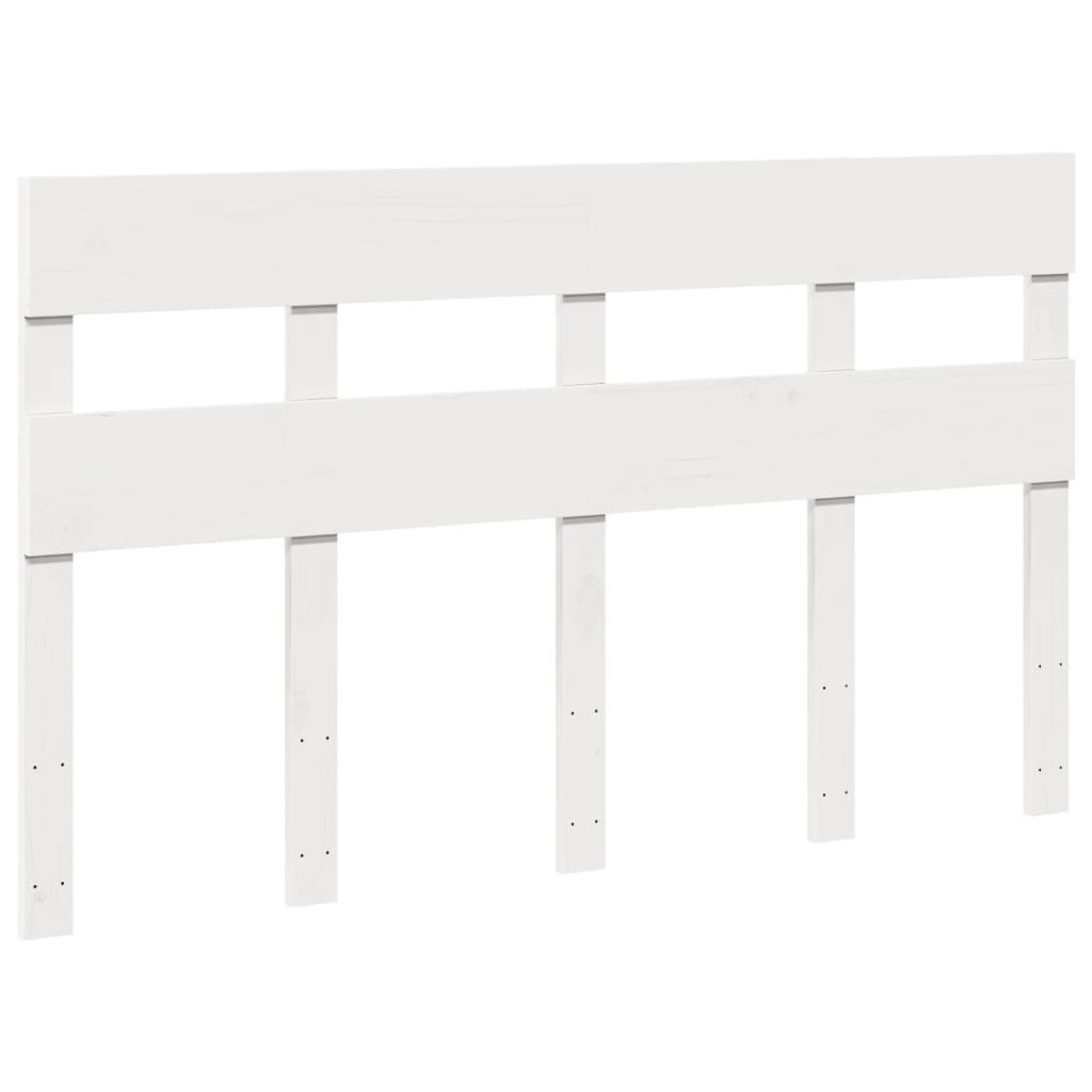 Sengeramme uten madrass hvit 135x190 cm heltre furu