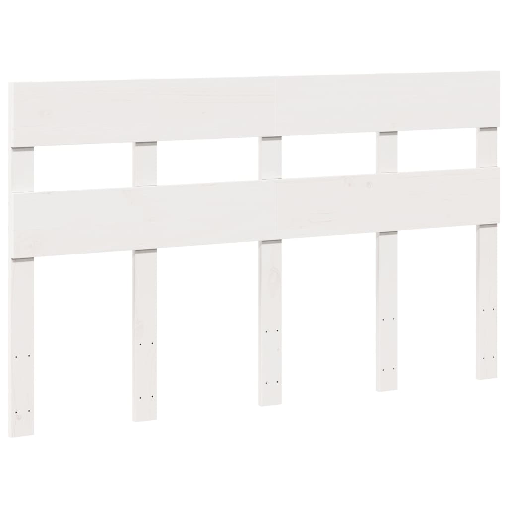 Sengeramme uten madrass hvit 140x190 cm heltre furu