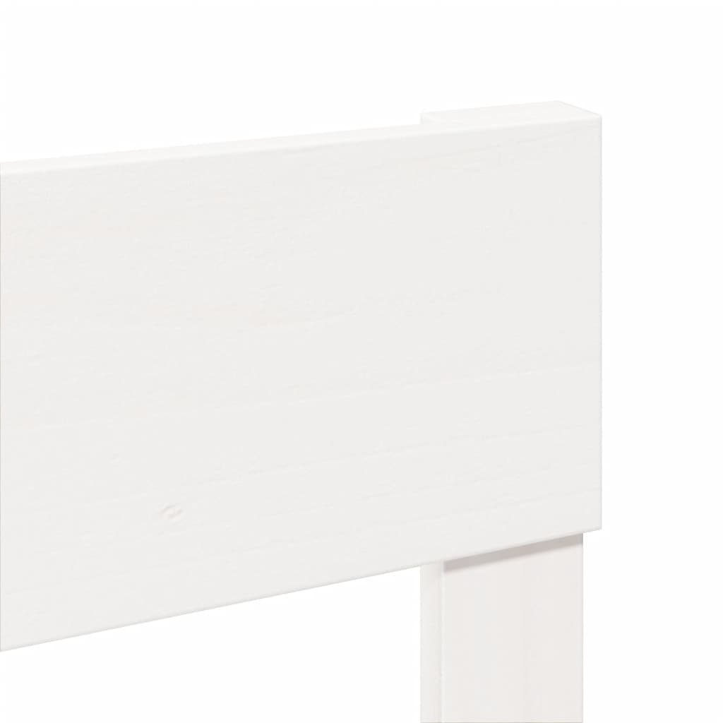 Sengeramme uten madrass hvit 140x190 cm heltre furu