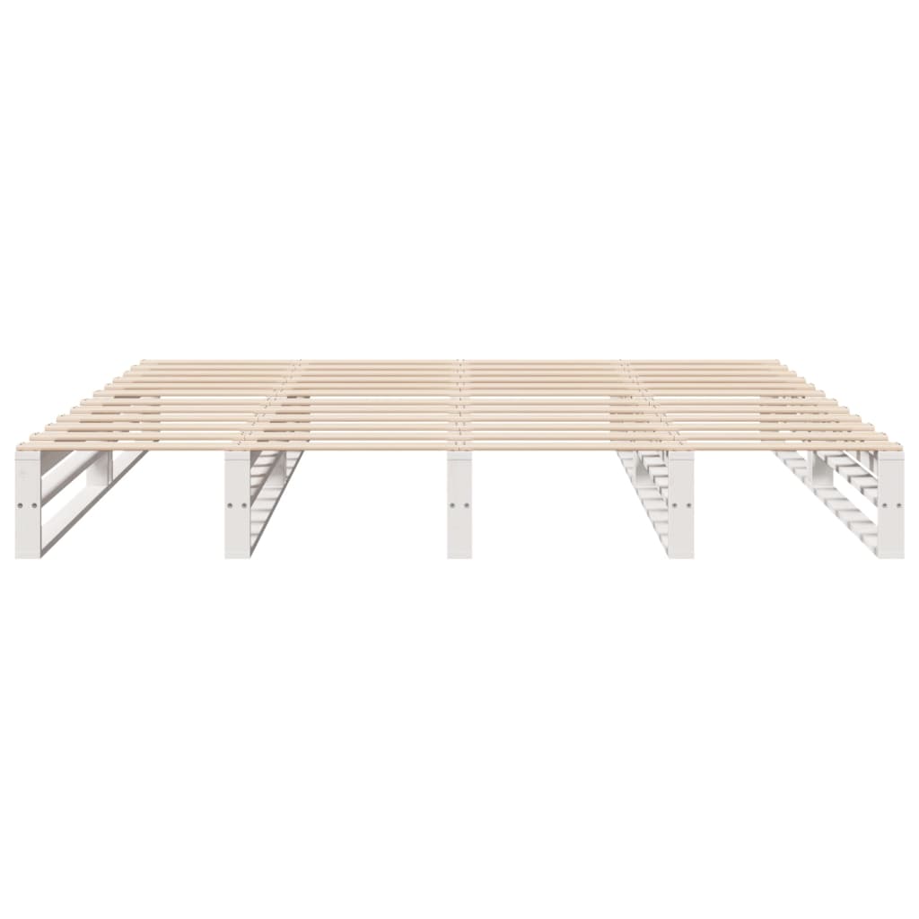 Sengeramme uten madrass hvit 180x200 cm heltre furu