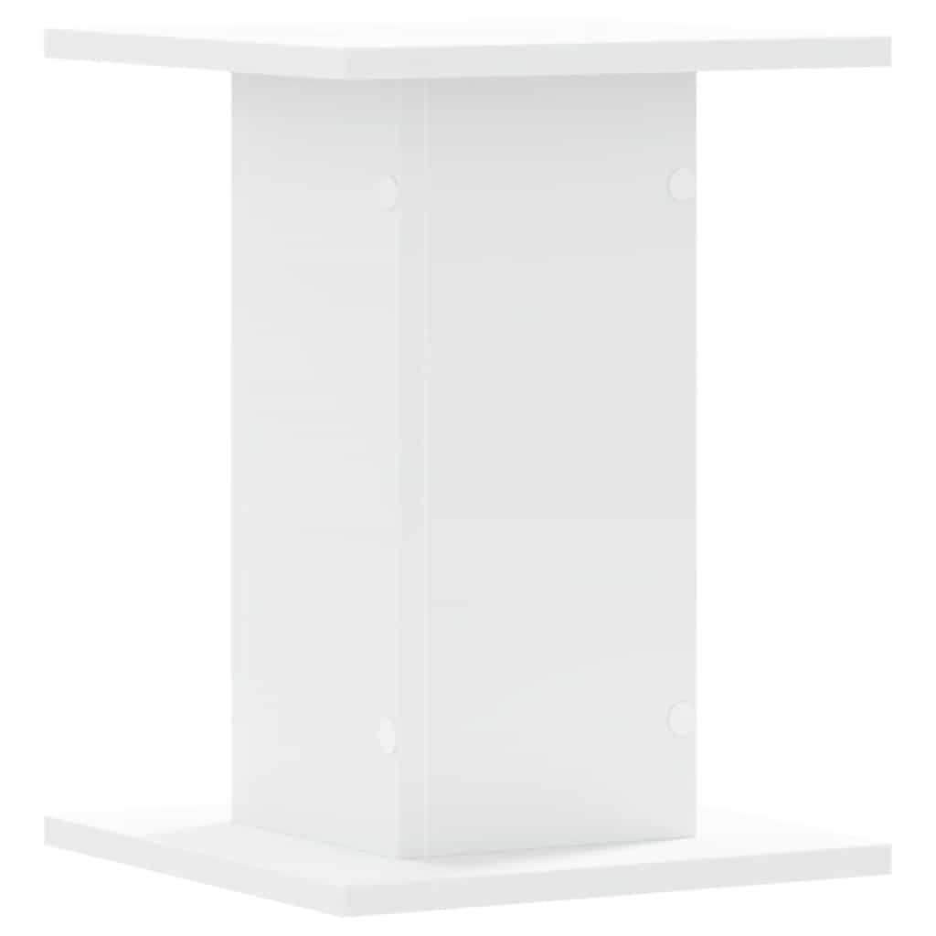Høyttalerstativ 2 stk hvit 30x30x40 cm konstruert tre