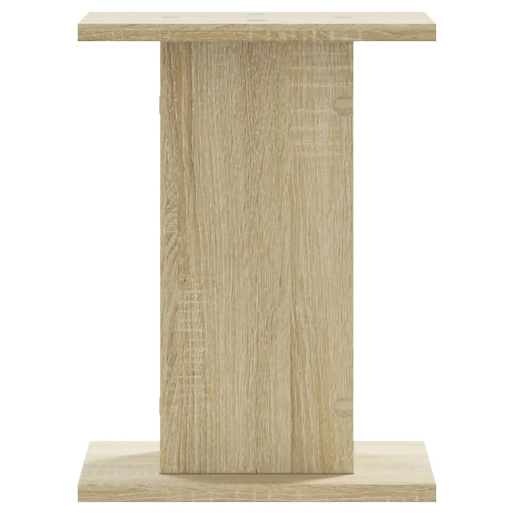 Høyttalerstativ 2 stk sonoma eik 30x30x40 cm konstruert tre