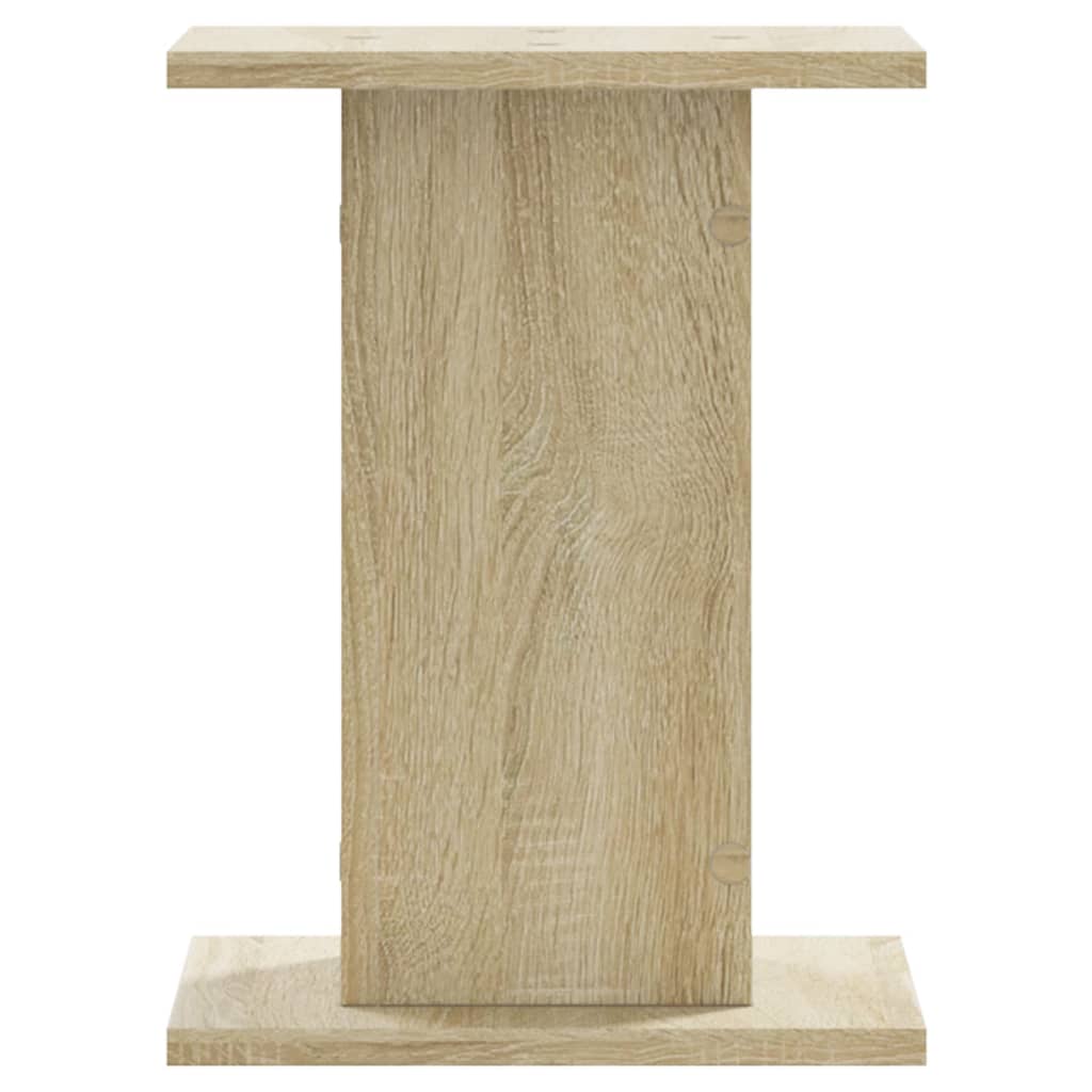 Høyttalerstativ 2 stk sonoma eik 30x30x40 cm konstruert tre
