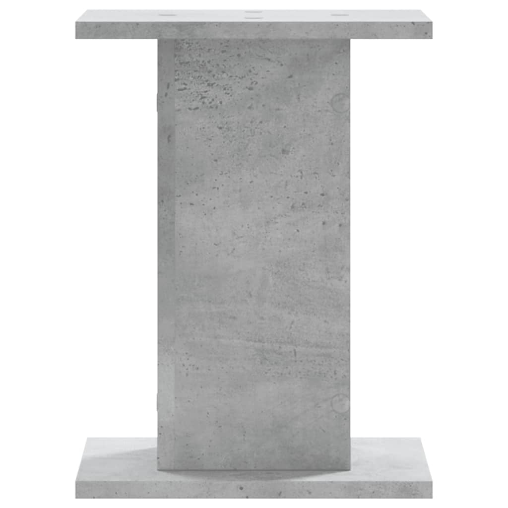 Høyttalerstativ 2 stk betonggrå 30x30x40 cm konstruert tre