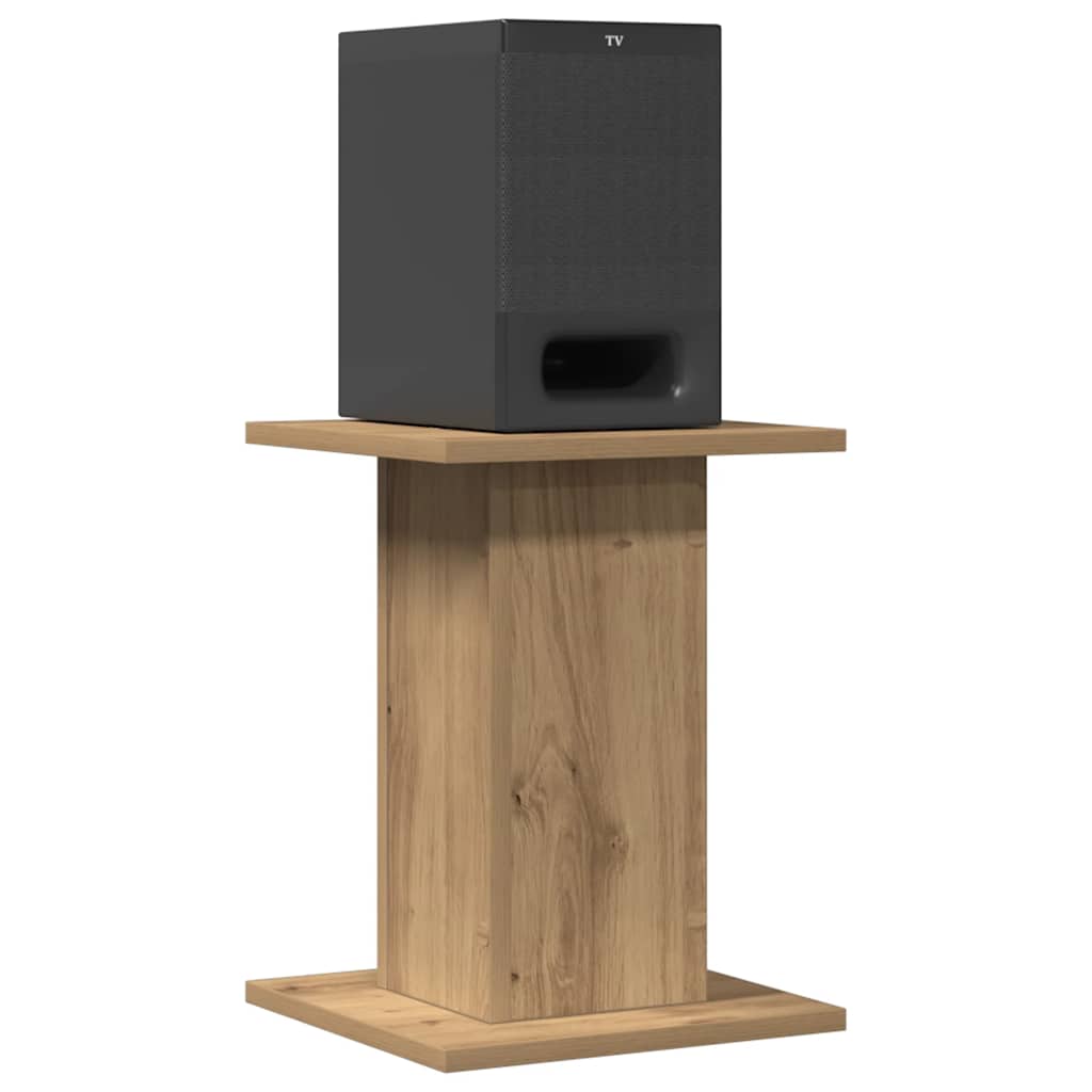 Høyttalerstativ 2 stk artisan eik 30x30x40 cm konstruert tre
