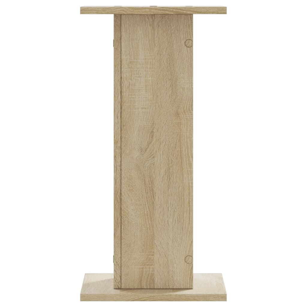 Høyttalerstativ 2 stk sonoma eik 30x30x60 cm konstruert tre