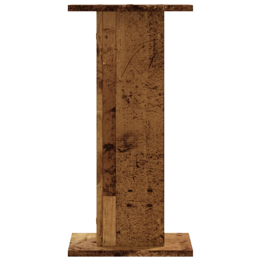 Høyttalerstativ 2 stk gammelt tre 30x30x60 cm konstruert tre