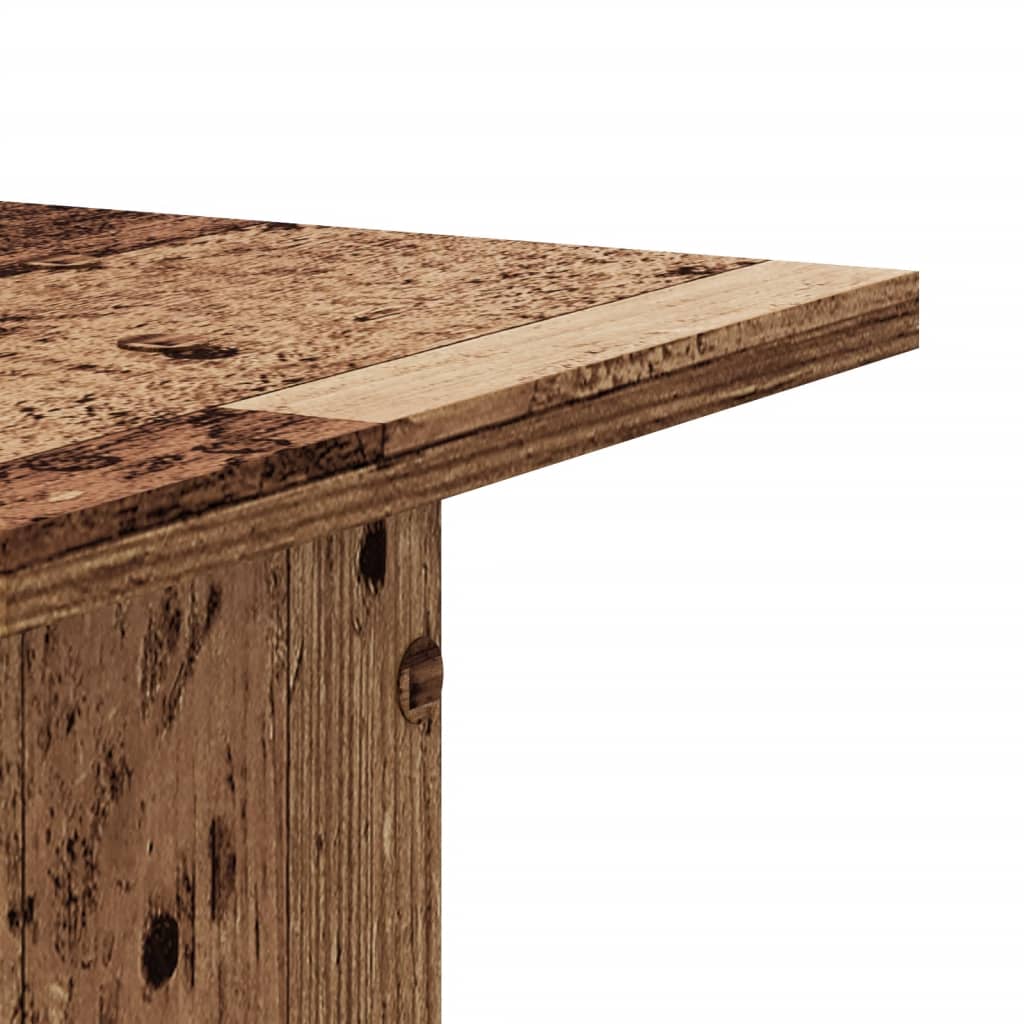 Høyttalerstativ 2 stk gammelt tre 30x30x60 cm konstruert tre