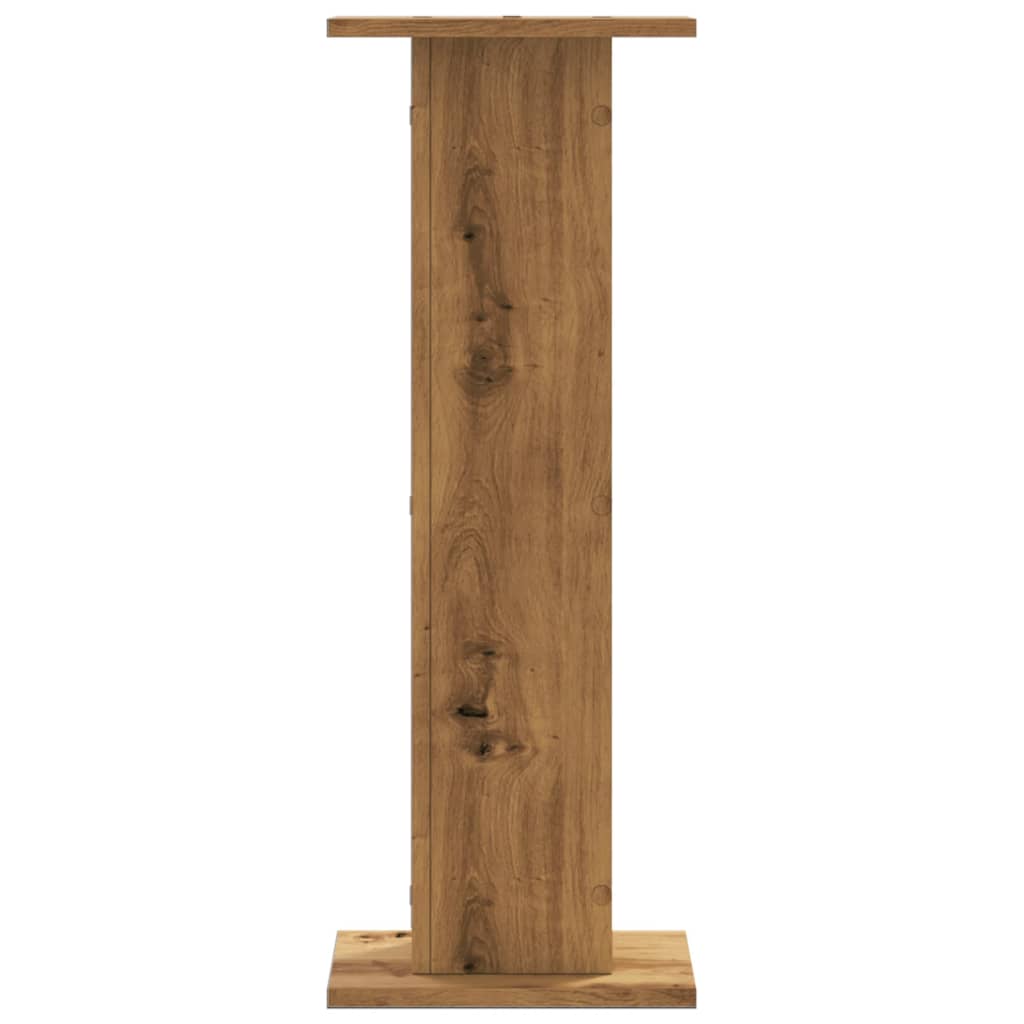 Høyttalerstativ 2 stk artisan eik 30x30x80 cm konstruert tre