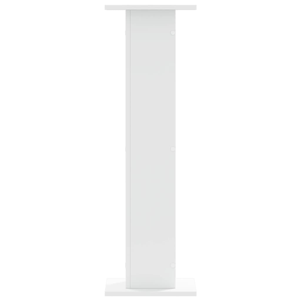 Høyttalerstativ 2 stk hvit 30x30x95 cm konstruert tre