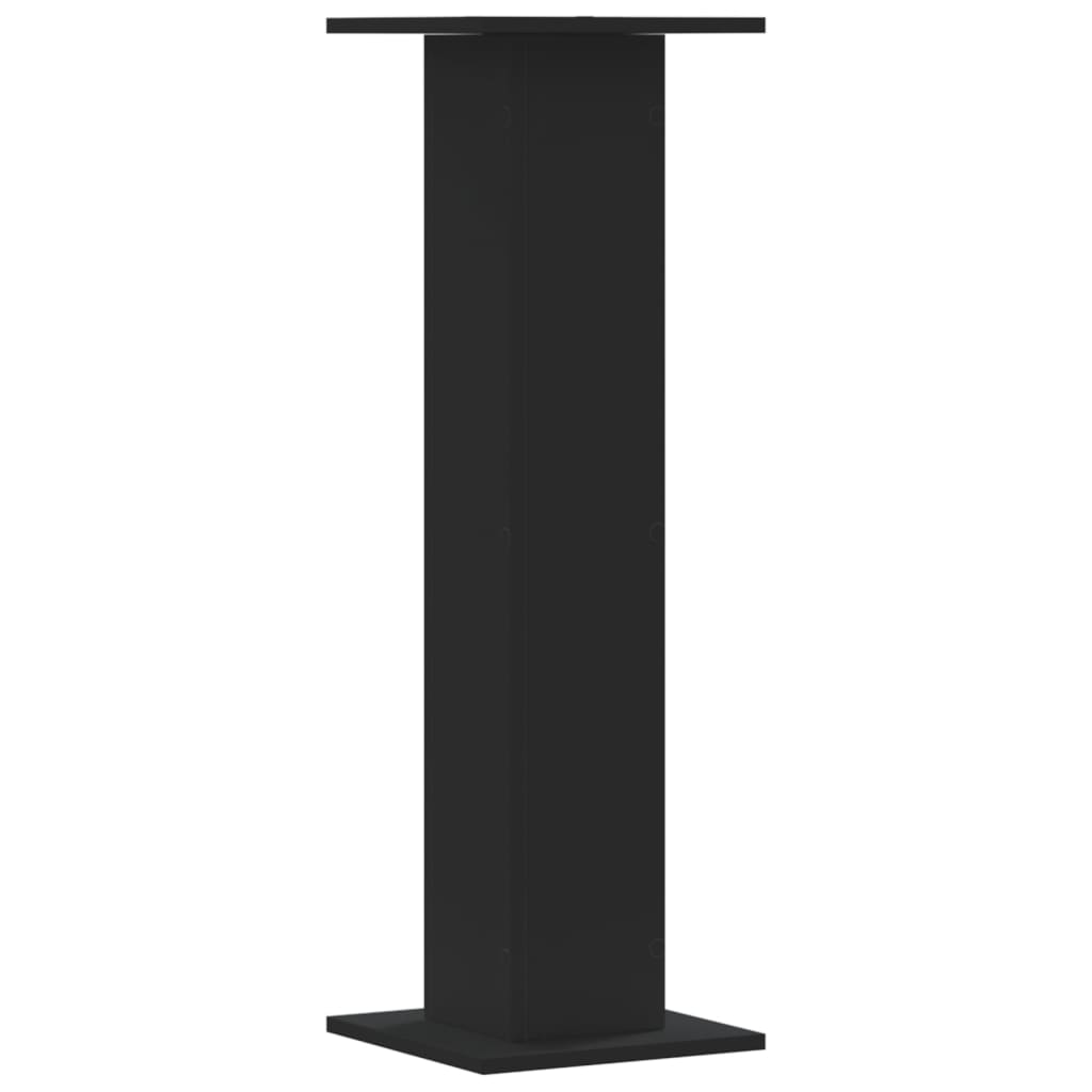 Høyttalerstativ 2 stk svart 30x30x95 cm konstruert tre