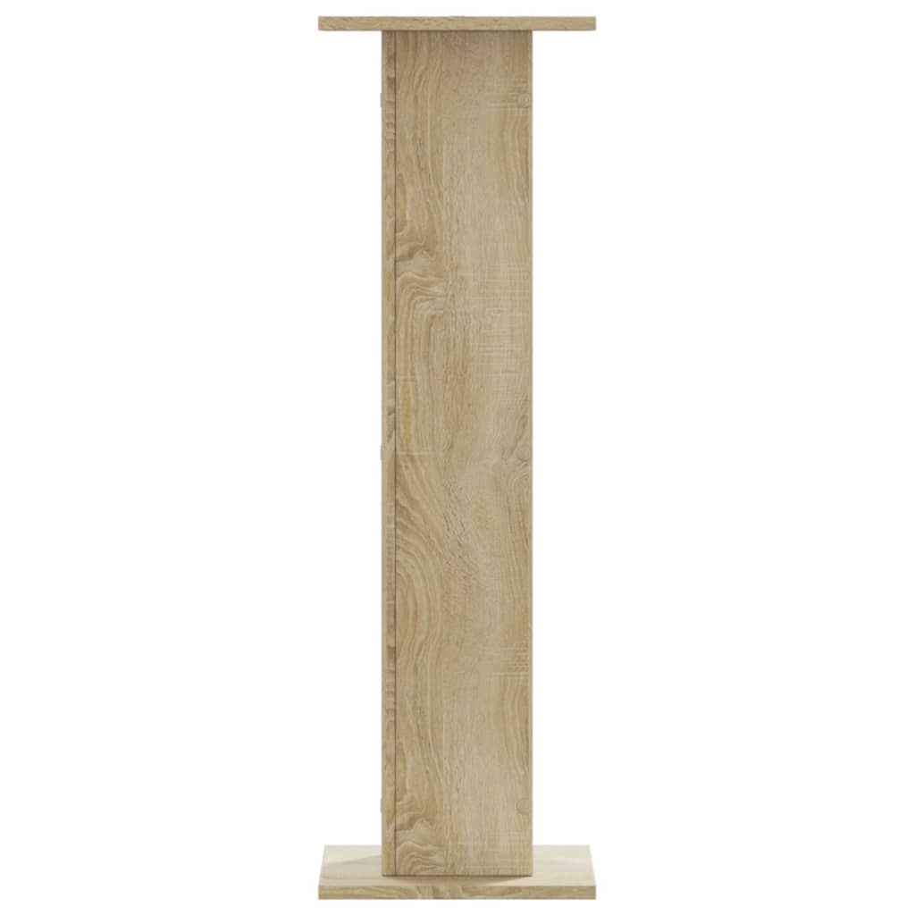 Høyttalerstativ 2 stk sonoma eik 30x30x95 cm konstruert tre
