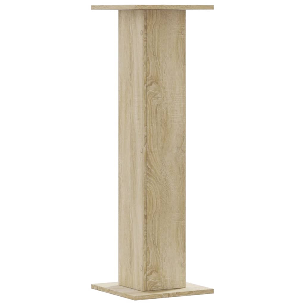 Høyttalerstativ 2 stk sonoma eik 30x30x95 cm konstruert tre