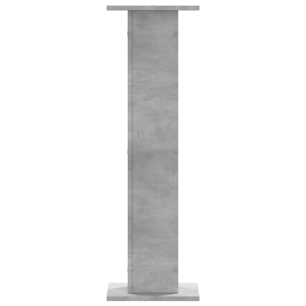 Høyttalerstativ 2 stk betonggrå 30x30x95 cm konstruert tre