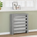 Radiatordeksel grå sonoma 78x20x82 cm konstruert tre