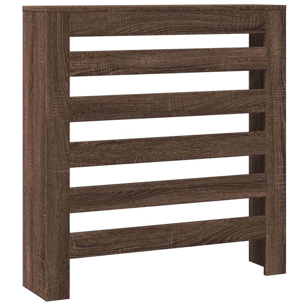 Radiatordeksel brun eik 78x20x82 cm konstruert tre