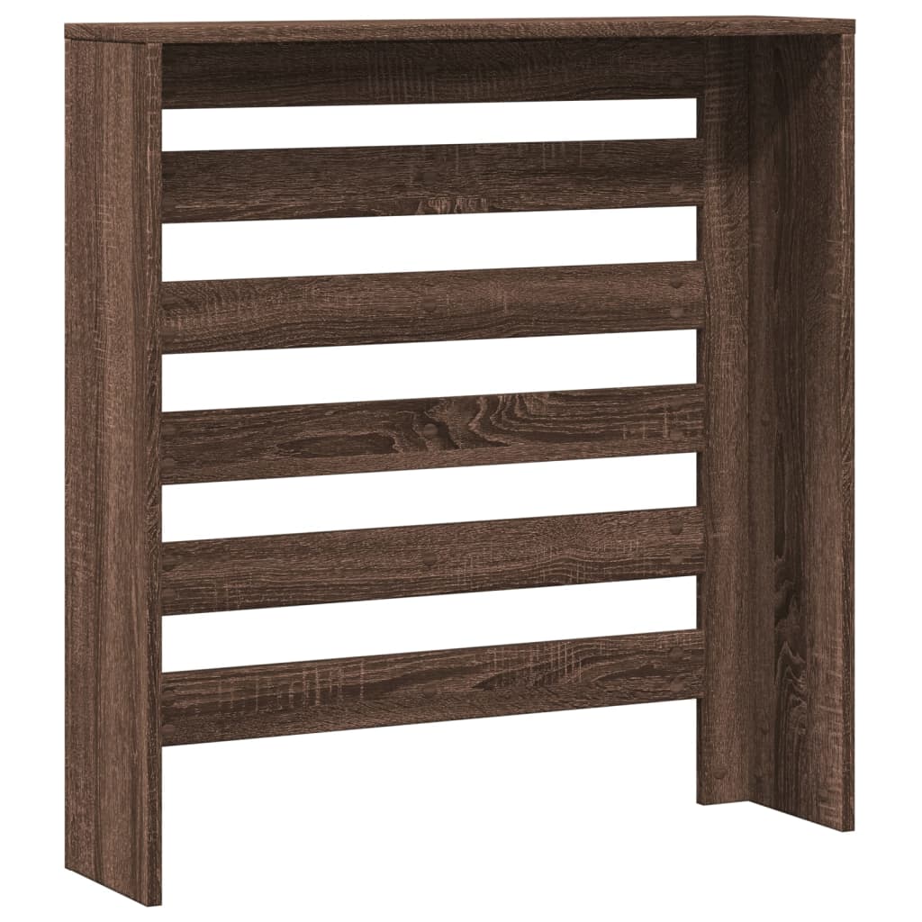 Radiatordeksel brun eik 78x20x82 cm konstruert tre