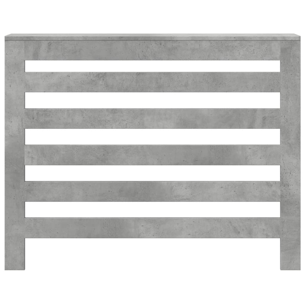 Radiatordeksel betonggrå 104x20x82 cm konstruert tre